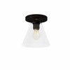 Conica Cone Flush Mount – Glass Ceiling Light for Modern Spaces