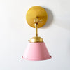 Modern Cone With Elegant Swivel Mechanism Brass Wall Lamp