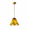 Bellina Artistic Glass Pendant Light - Modern Bloom Inspired Hanging Ceiling Lamp