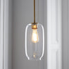 Lumivelle Pebble Pendant Light - Adjustable Glass Shade - Modern Lighting