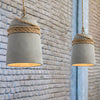 Nordic Cement Hemp Rope Pendant Lamp