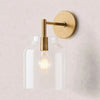 Hanton Minimalist Brass Sconce for Bathrooms and Hallways