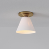 Conica Cone Flush Mount – Glass Ceiling Light for Modern Spaces