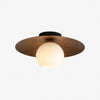 Domebora Vintage Style Dome Light Round Glass Flush Mount Lighting for Kitchen and Dining N05
