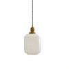 Glassora Creative Glass Lantern Pendant Lamp - Stylish Hanging Light for Kitchen or Bedroom U15