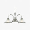 TF Vintora Ribbed Glass Pendant Light – Elegant Metal Trim for Kitchens, Dining Areas and Hallways