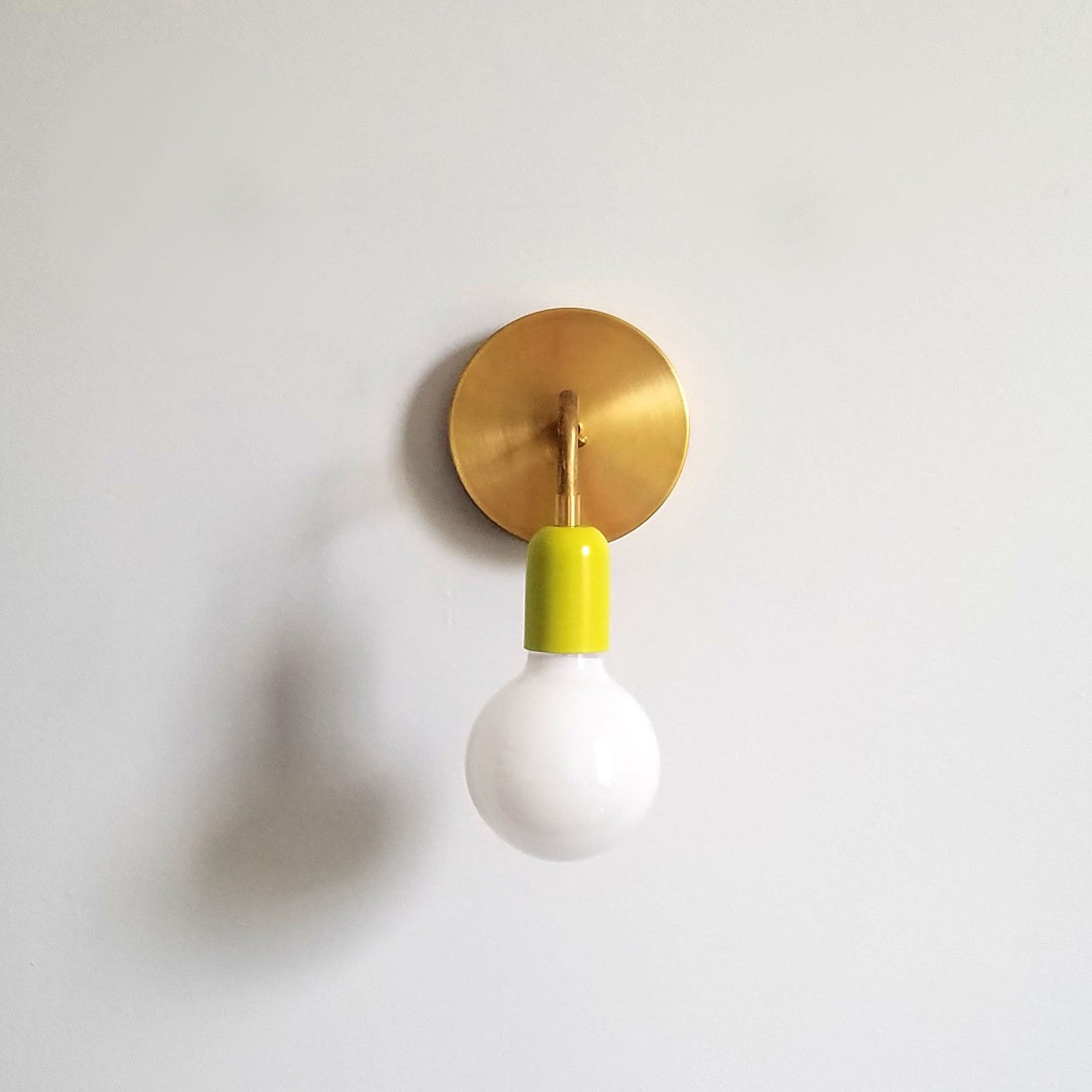 Boho Brass Wall Sconce - Colorful Accent for Bedroom & Hallway Spaces