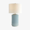 Ceruna Minimalist Ceramic Table Lamp - Ceramic base with a linen lampshade