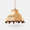 Patchwork Fabric Pom-Pom Pendant Light