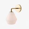 Merin Sculptural Milk Glass Geometric Wall Lamp