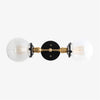 Lumio Globe Industrial Vanity Lighting- Modern Double Globe Wall Light