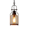 Black Bell Jar Cylinder Glass Pendant Light – Rustic Industrial Design