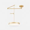 Gold 30 cm movable round pendant light