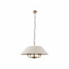 Zevatik Pendant Lamp with Linen Shade – Classic Multi-Light Design for Dining and Living