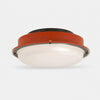 Vintage Red integrated LED flush mount ceiling light