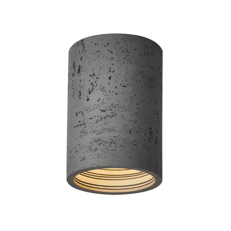 Modern Wabi-Sabi Cylindrical Ceiling Lamp