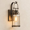 Ivoran industrial cylinder wall sconce, black