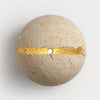 Hemispherical Split Travertine Wall Light