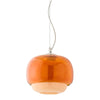Stained Glass Pendant Lamp – Double Dome Colored Glass Light
