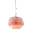 Stained Glass Pendant Lamp – Double Dome Colored Glass Light