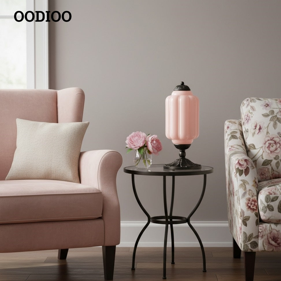 Eloise Vintage Glass Pumpkin Table Lamp