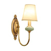 Rowanea green one-head ceramic wall sconce