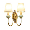 Rowanea green two-head ceramic wall sconce