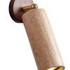 Mireille Modern Cylindrical Travertine Pivot Wall Light