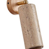 Mireille Modern Cylindrical Travertine Pivot Wall Light