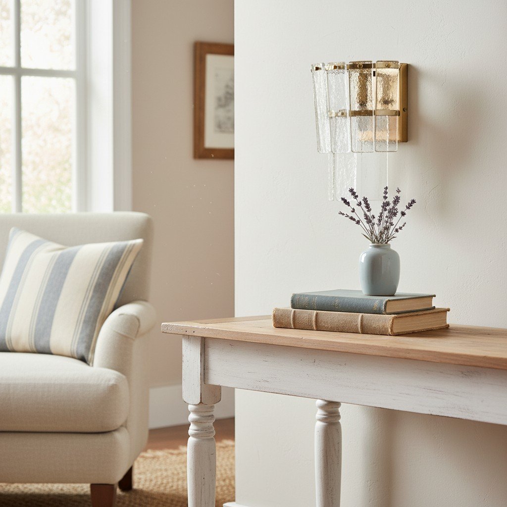 Lumvey Stylish Glass Wall Sconce - Modern Design Wall Light for Ambiance Hallways