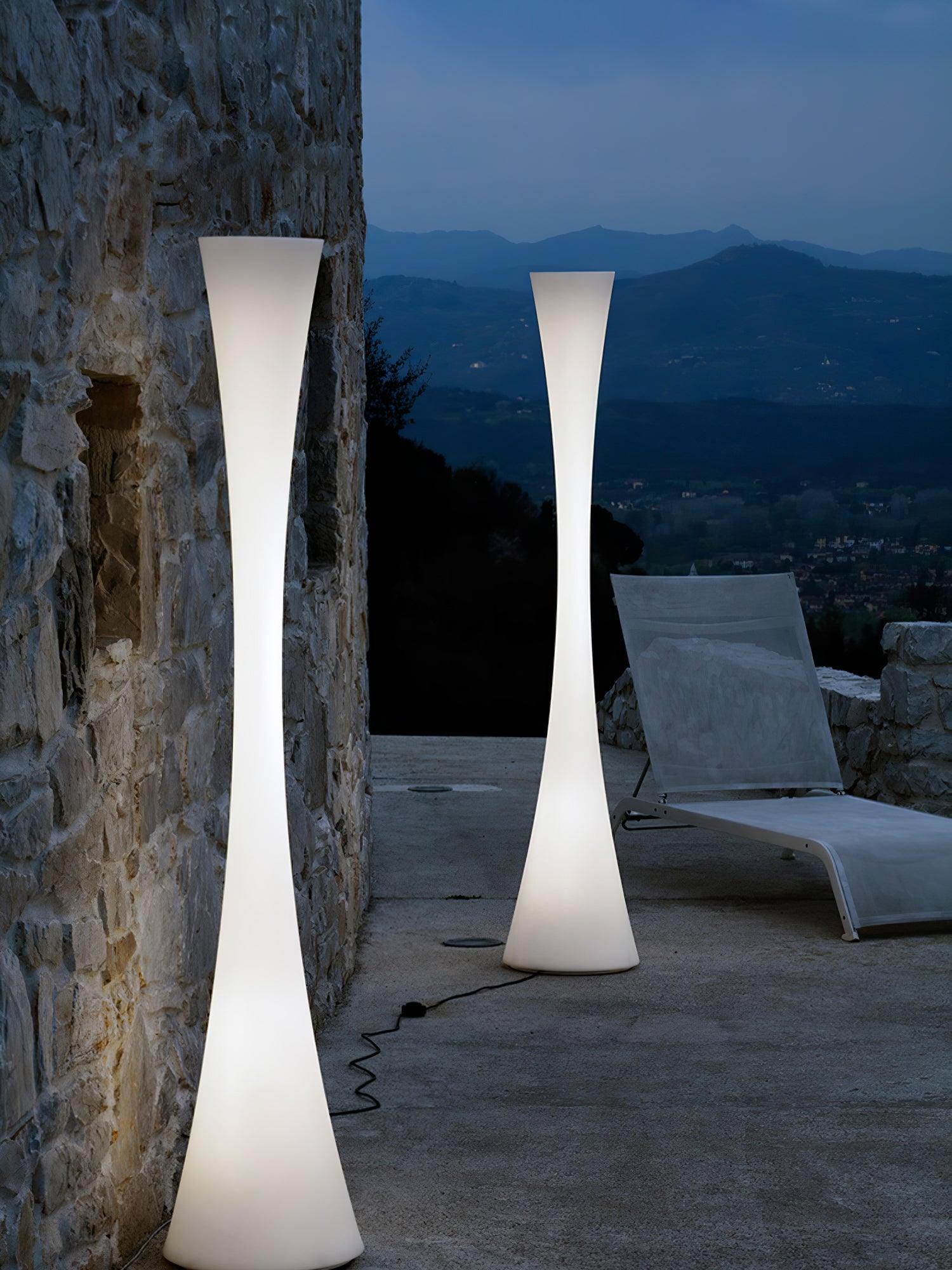 Romantic Simple White Column Floor Lamp