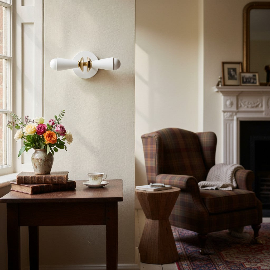 Pyralis Cone Adjustable Vertical & Horizontal Art Deco Lamp – Vanity & Living Room Accent