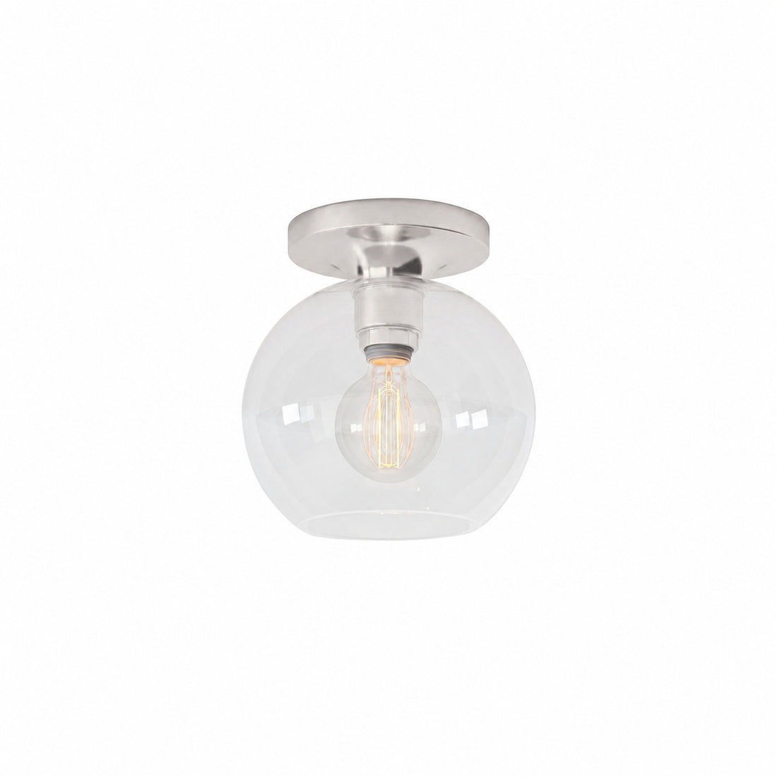 Selvion Modern Globe Pendant Light - Damp-Rated Bathroom Lighting - Luxe Glass Shade