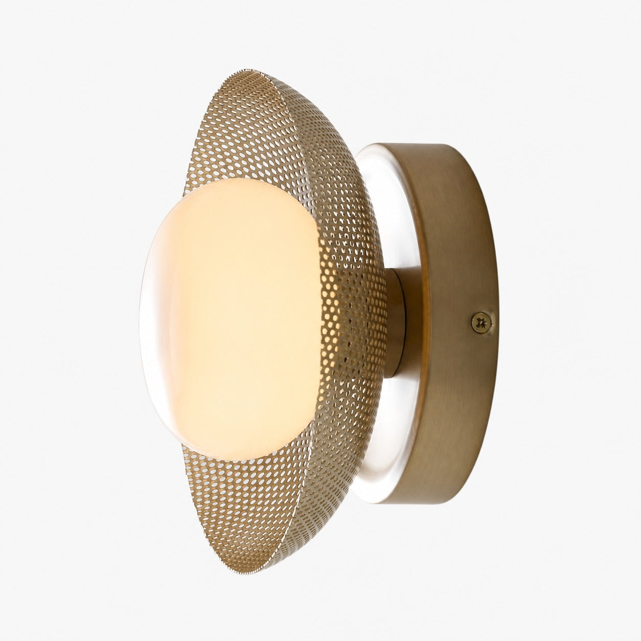 Elorina Sconce Wall Light - Textured Metal or Glass Shade