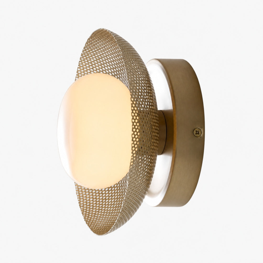 Elorina Sconce Wall Light - Textured Metal or Glass Shade