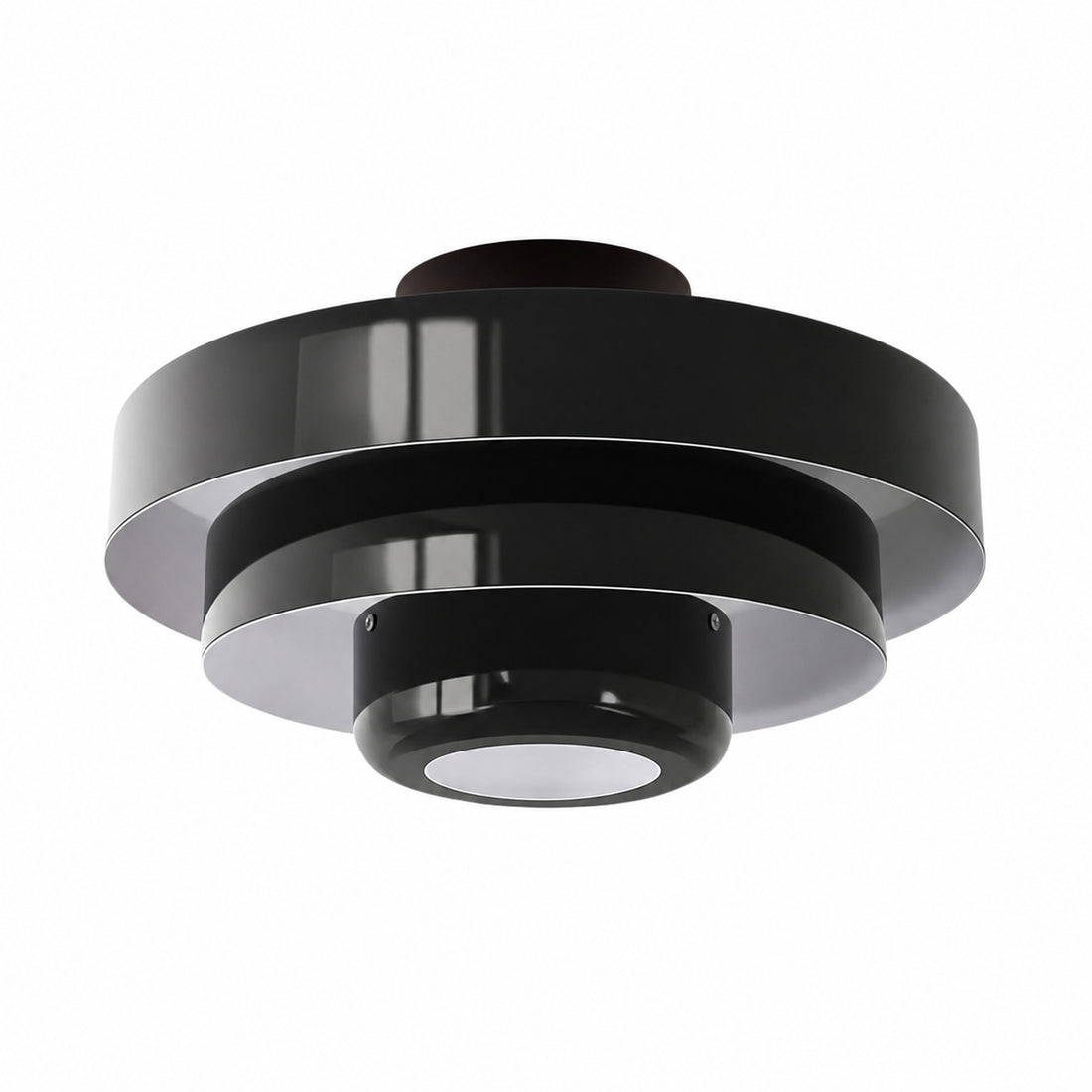 Veleora Bauhaus Three-Tier Colorful Round Macaron Ceiling Lamp - Modern Metal Design for Living Rooms