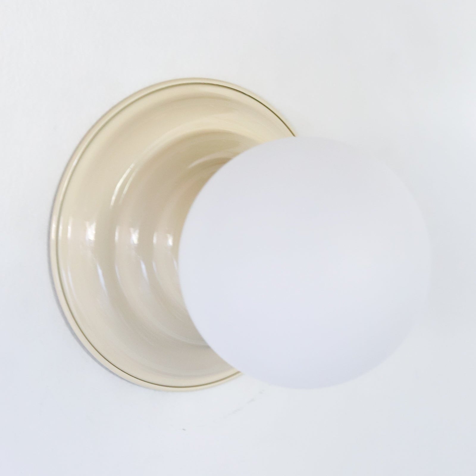 Retro Flushmount Ceiling Light or Wall Sconce - Minimalist Glass Globe