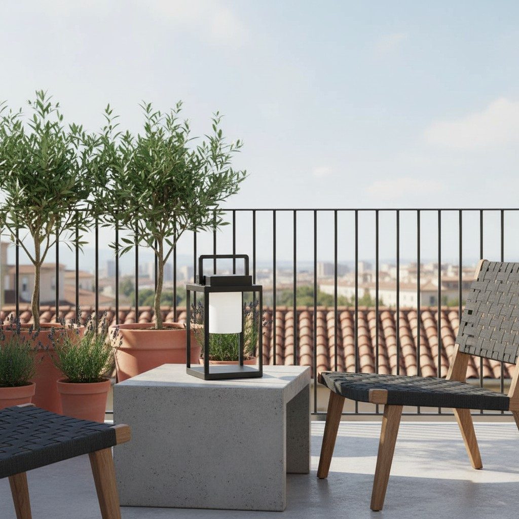 Veltor Portable Rechargeable Table Lamp – Modern Metal for Outdoor