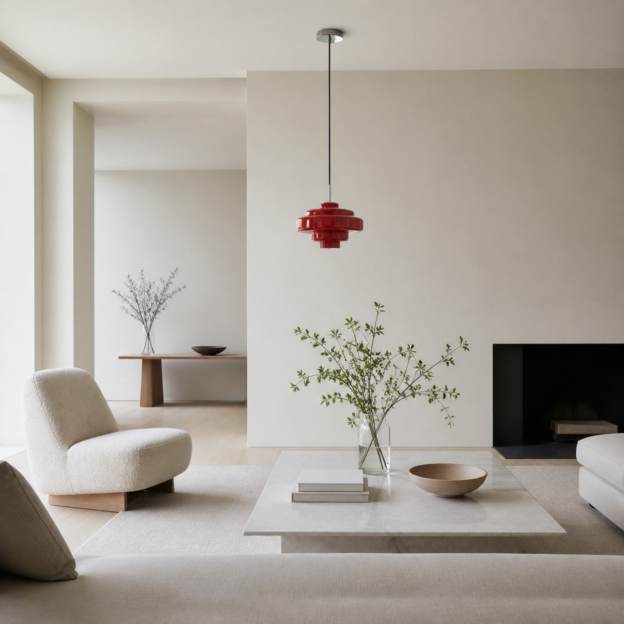 Koloro Millie Glass Pendant Light - Retro Style with Modern Elegance