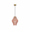 Kaleon Retro Glass Pendant Light - Glass Accents Art Deco Design for Dining and Living Room Ambiance