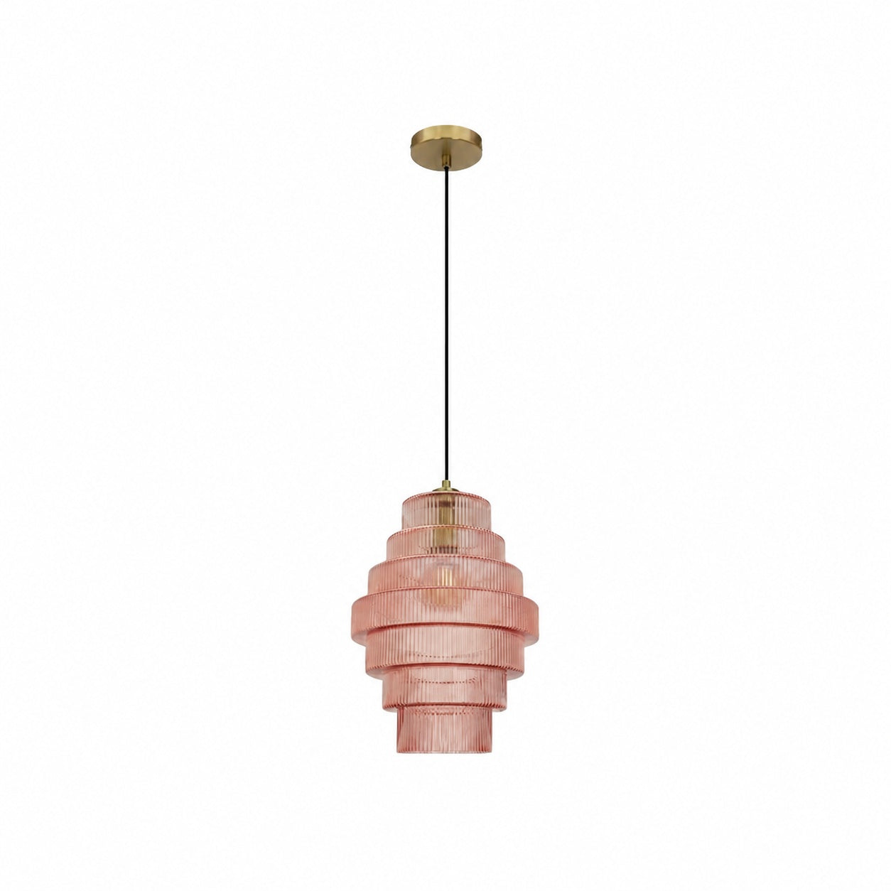 Kaleon Retro Glass Pendant Light - Glass Accents Art Deco Design for Dining and Living Room Ambiance