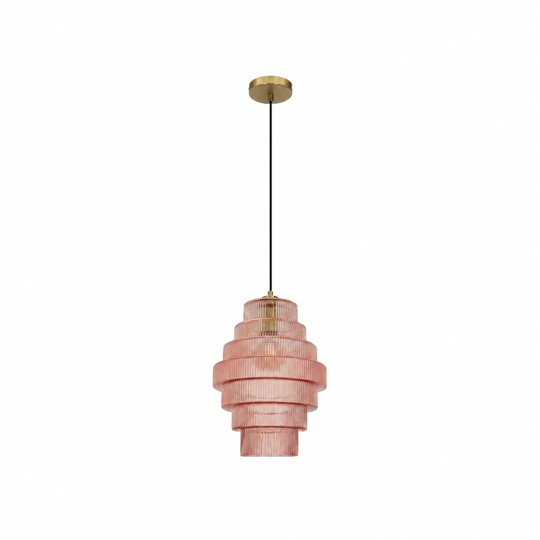Kaleon Retro Glass Pendant Light - Glass Accents Art Deco Design for Dining and Living Room Ambiance