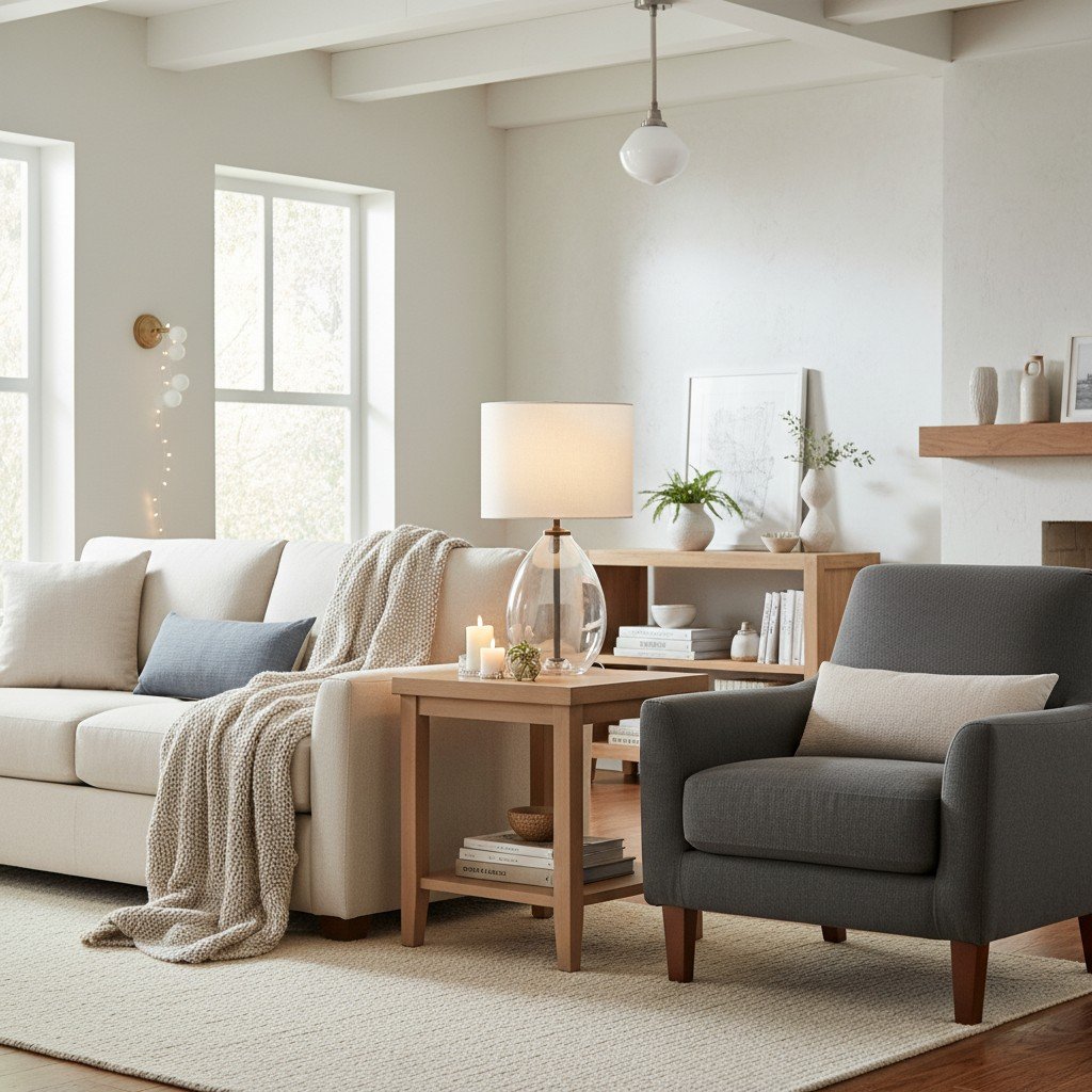 Sustaina Sustainable Glass Lamp - Recycled Materials and Contemporary Style for Reading Corner