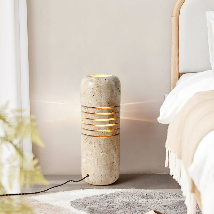 Antique Creative Yellow Travertine Floor Lamp
