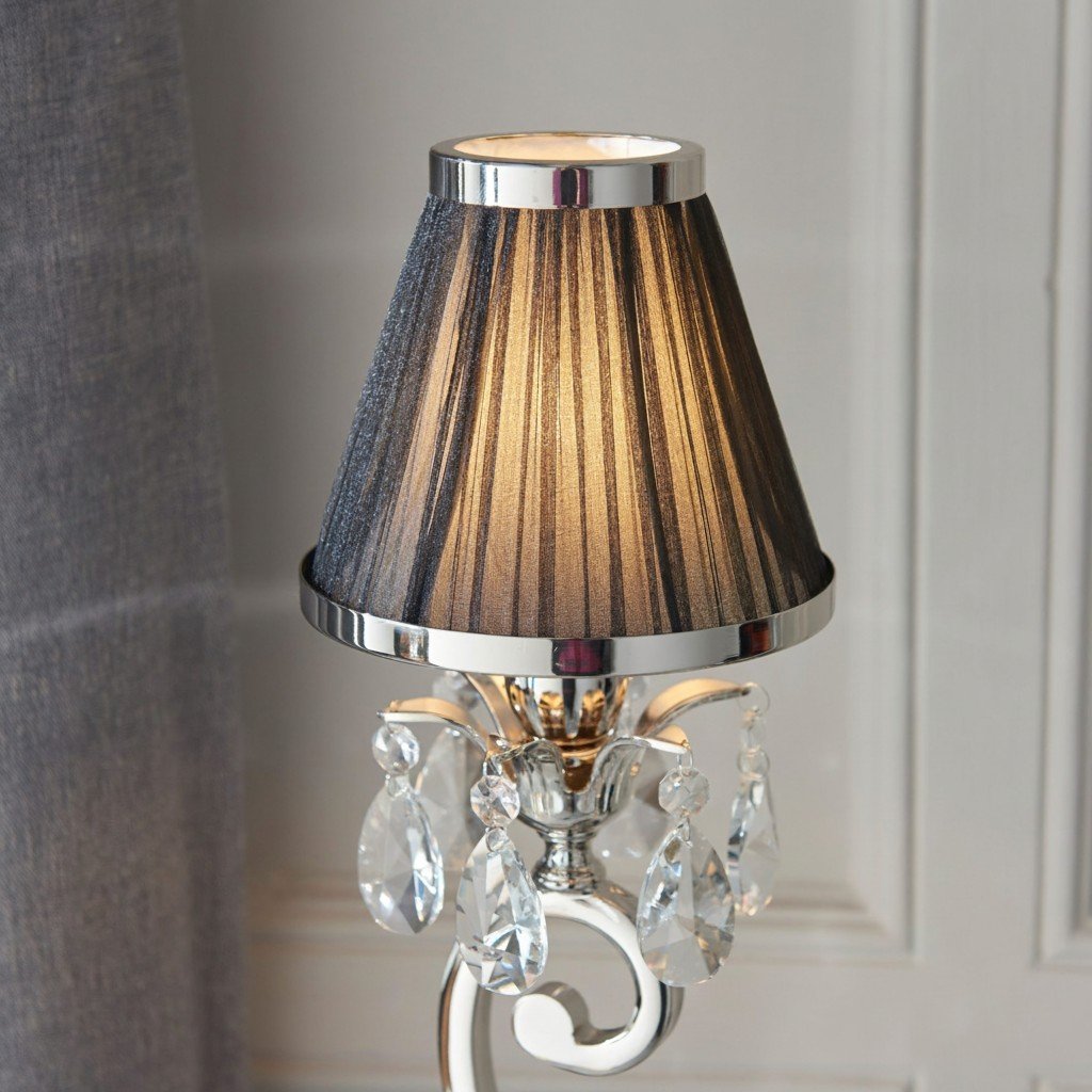 Talonis Double Table Lamp – Dual Shades and Metal Base for Bedroom and Living Room