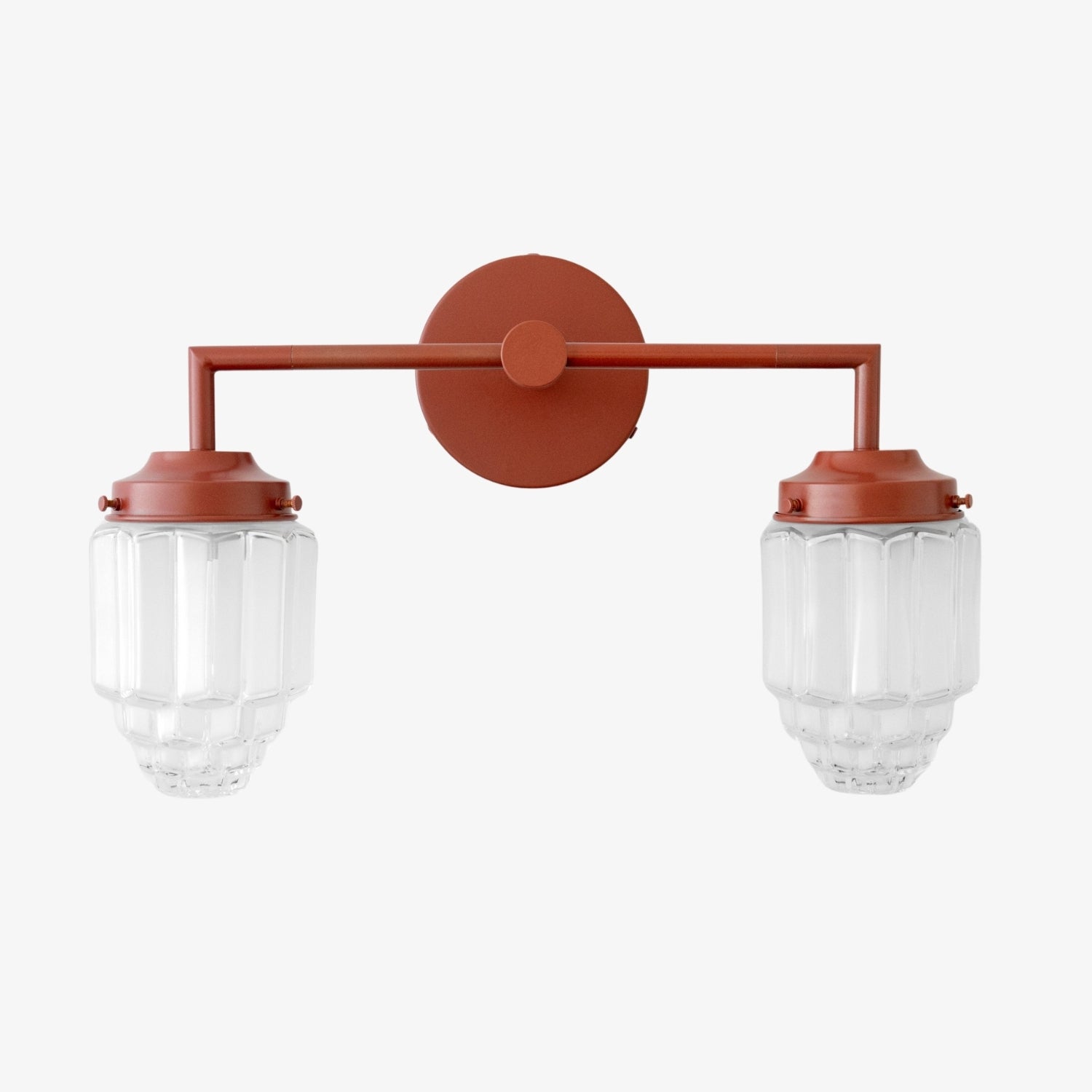 Tierlux Glass Art Deco Vanity Light - Colorful Skyscraper Globe Wall Fixture