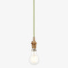Plaitar Modern Brass Pendant Light - Minimalist Ceiling Fixture with Braided Cord for Hallways