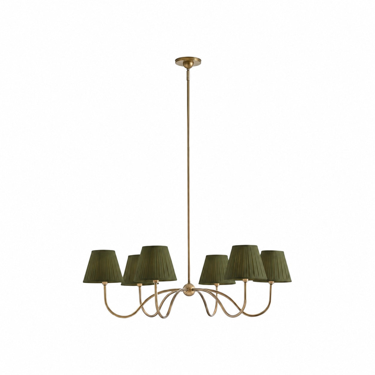 Luvora Modern Multi-Head Pleated Shade Chandelier - Stylish Fabric Ceiling Fixture