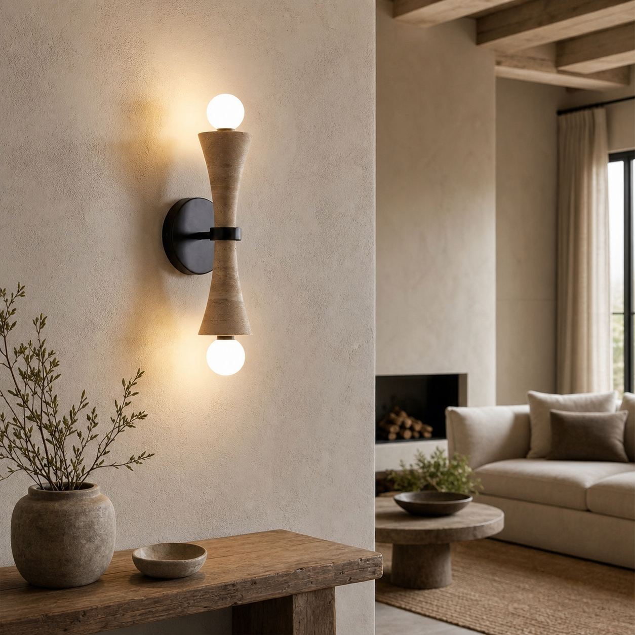 Modern Linear Wall Lamp – Minimalist LED Sconce for Bedroom Living Room Hallway