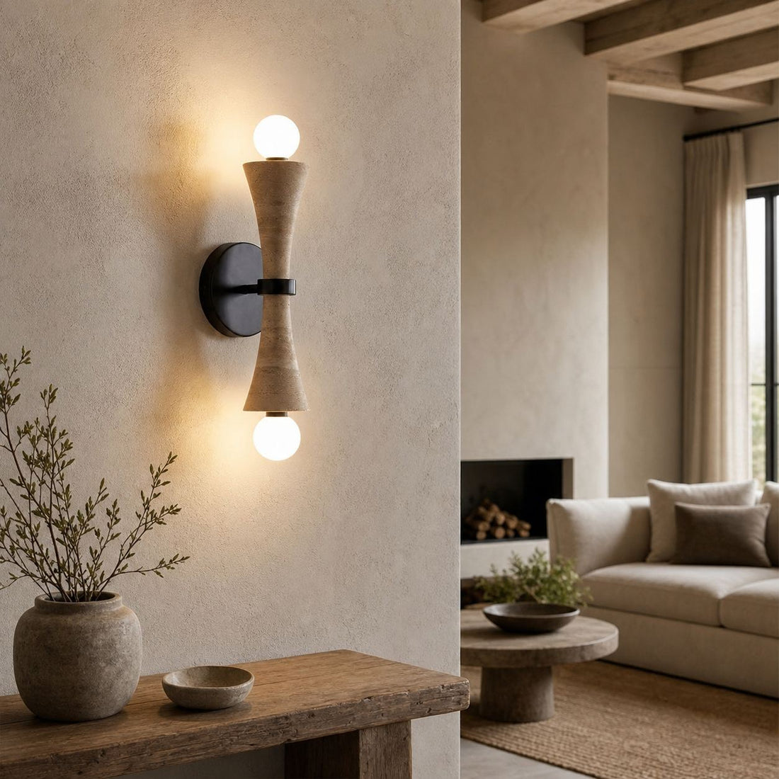 Modern Linear Wall Lamp – Minimalist LED Sconce for Bedroom Living Room Hallway